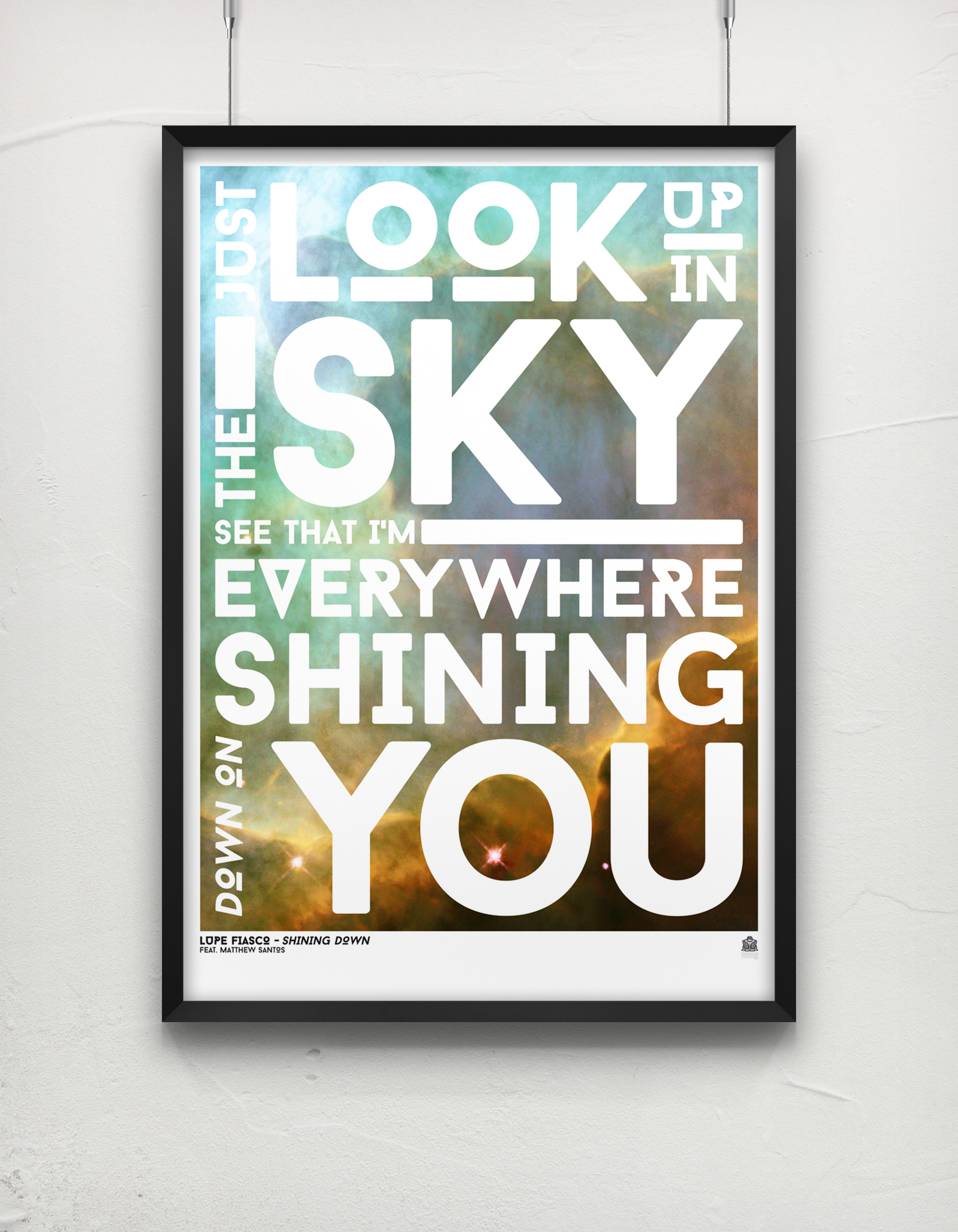 Shining Poster Framed